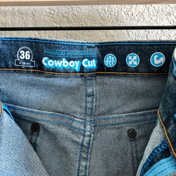 Wrangler Men's 32x34 Premium Performance Cowboy Cut Slim Fit Jean 36MAVVS - Picture 15 of 16